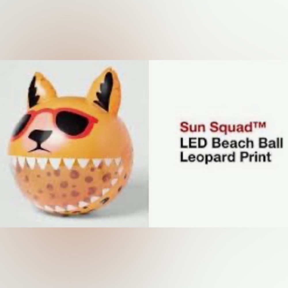 Sun Squad LED motion beach ball (NIB)